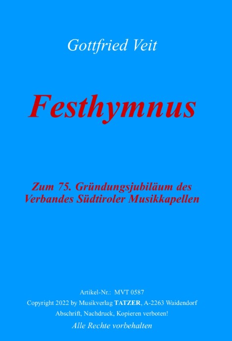 FESTHYMNUS für Blasorchester (2023)