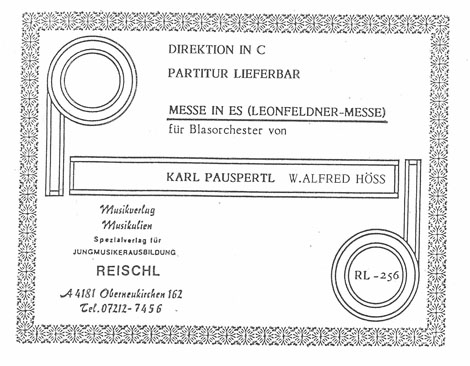 Messe in Es (Leonfeldner Messe) von Karl Pauspertl (1989)