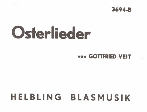 Osterlieder für Blechbläserquartett (1975)