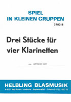 Drei Stücke für vier Klarinetten (1978)